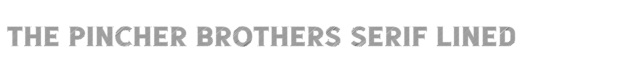 The Pincher Brothers Serif Lined image